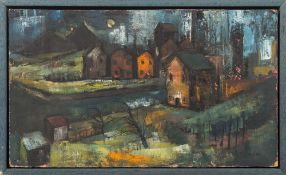 Peter Lionel Thursby [1930-2011]- Village landscape,