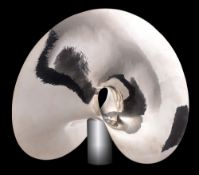* An Elizabeth II hammered silver Mobius curve maker Ian Calvert, London,