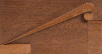 * Dennis Mitchell [1912-1993]- Balanced Circle,:- wood carving, signed and dated 4.V.