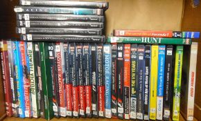 A collection of assorted DVDs relating to Formula One and motor sport: a lot.
