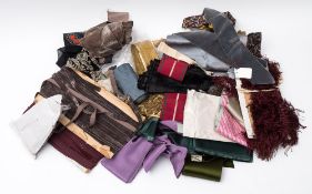 A collection of early 20th century silk and cotton dressmaking trim:,