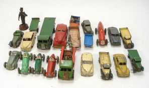 Dinky, Corgi and others, a group of various vehicles:, including three Dinky Racing cars,