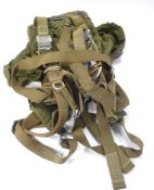 A parachute harness: with Azr type 40 clips and buckles.