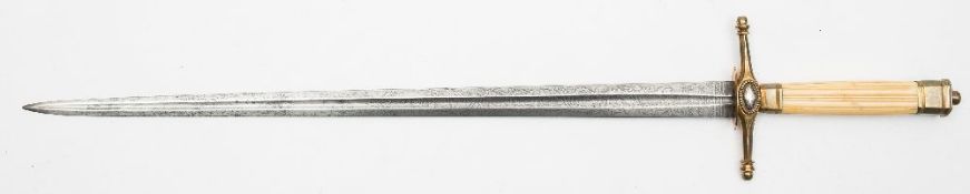 A late 18th/early 19th century British Naval dirk by G A Gore,Norwich:,