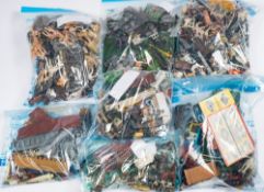 Britains and others, a collection of plastic farm, garden and zoo items: including pigs,