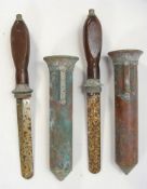 Two reproduction Greek or Turkish style diver's knives:,unsigned,