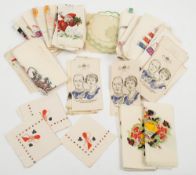 A collection of 1937 Coronation paper napkins and similar Christmas paper table napkins etc:,