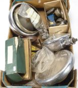 A collection of Jaguar related parts and fittings:, including a solid rim steering wheel,