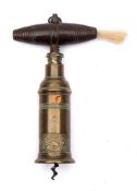 An early 19th century Thomason 'Ne Plus Ultra' double action corkscrew:,