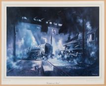 After David Weston (1935-2011) 'Sunlight and Steam' limited edition print 364/500: faint signature