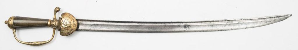 An 18th century Continental hunting hanger,