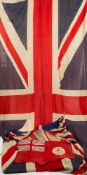 An early 20th century Union Jack inscribed Jarman & Co, Chard:, 160cm x 240cm,