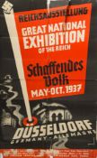 After Max Warner Labbe- a poster for the Schaffendes Volk Exhibition 1937:,