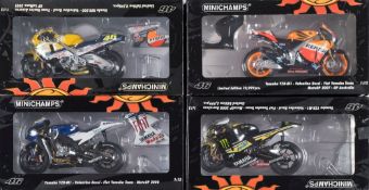 Minichamps 1/12th scale Valentino Rossi collection: includes Yamaha YZR-M1 Moto GP 2007,
