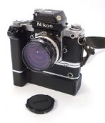 A Nikon F2 Photomic SLR 35mm body number 7178411:, with 35mm lens,