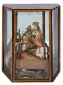 An early 20th century Potteresque taxidermy boxing scene:,