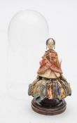 A late Victorian wooden Fortune Teller peg doll:,