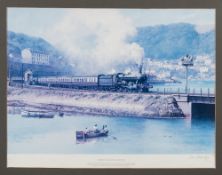 After Don Brecon (1935-2013) 'Dumbleton Hall leaving Kingswear',