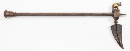 A 19th century Indian steel fighting axe:,
