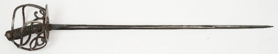 A German basket hilt cavalry sword by Haay Neuffer Rembold, Schoeningan:,