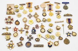 A silver and enamel Primrose League Champion Warden Badge 1912:,