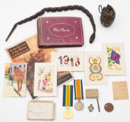 A WWI pair to 35403 Pte R W Raymond W Rid R:, War Medal and Victory Medal,