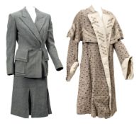 A lady's woollen two piece jacket and skirt by James & James, London:,
