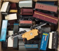 Various makers;- a quantity of OO/HO gauge rolling stock: includes open coal wagons, brake vans,