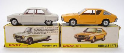 Spanish Dinky Ref 011541 Renault 17 TS:, orange with black interior,