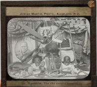 A collection of 3 inch diapositive lantern slides of New Zealand after John Martin, Auckland:,