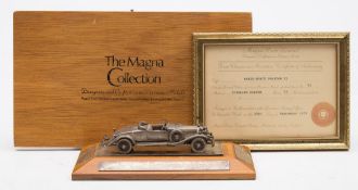 A Magna Dove Limited 1:50th scale silver model of a Rolls-Royce Phantom II, London 1979:,