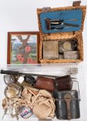 A WWI Remington pattern bayonet together with a WWI German aluminium mess kit tin:,