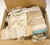 A collection of late 19th/early 20th century lace and crochet applique:,
