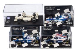 Minichamps and others, four Formula 1 cars relating to Damon Hill: includes Lola T91/50,