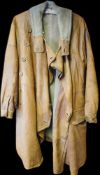 A World War One period leather flying coat: used by R.C.W Jervois RFC. *Provenance.