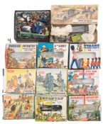 Airfix- a group of seven OO scale military figure sets:, including Guards Colour Party and 8th Army,