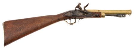An 18th century brass barrel blunderbuss by Ketland & Co:,