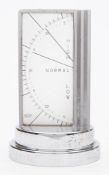 An Art Deco chrome plated desk Zeiss Ikon barometer by Goerz, Berlin:,