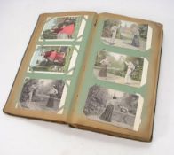 An album of early 20th century postcards:, including Mediterranean, topography,