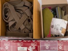 A quantity of OO/HO gauge track and trackside accessories: including, underlay, signals, vehicles,