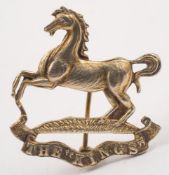 A WWI period silver gilt Kings Regiment (Liverpool) sweetheart brooch:.
