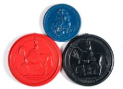 A set of three Great Seals of the United Kingdom of Great Britain:,