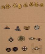 A collection of Boer War and later sweetheart brooches:,