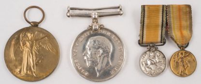 A WWI pair and matching miniatures to 'Lieut H B Wrey RN':.