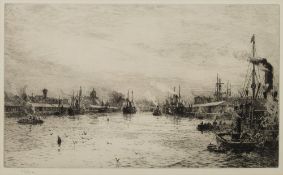 William Lionel Wylie [1851-1931]- Glasgow,:- etching,