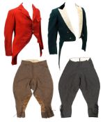 An early 20th century huntsman's jacket:,