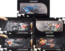 Minichamps 1/12th scale Marco Simoncelli collection: includes Honda RC212V Moto GP 2011,
