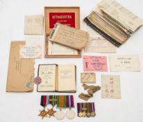 A WWII group of four and related POW letter and ephemera for '611399 Corporal W L Gilbert RAF':,