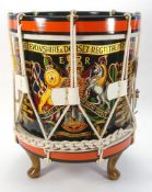 A 4th (V) Bttn Devonshire & Dorset Regiment drum table:,