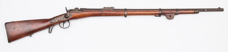 An 1867 Werndl system Infantry 11mm calibre breech loading rifle:,